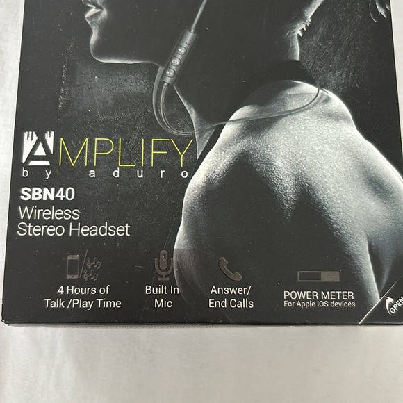New! Amplify by auduro Wireless Stereo Headset Grey color - Picture 2 of 7